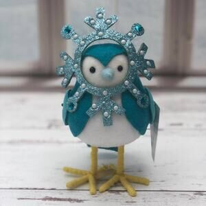 New Target Wondershop Blue Snowflake Christmas Bird Fractal 2022